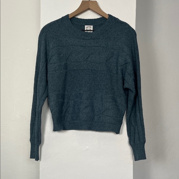 Hippie Rose Sweaters - Hippie Rose Teal Crew Neck Sweater
